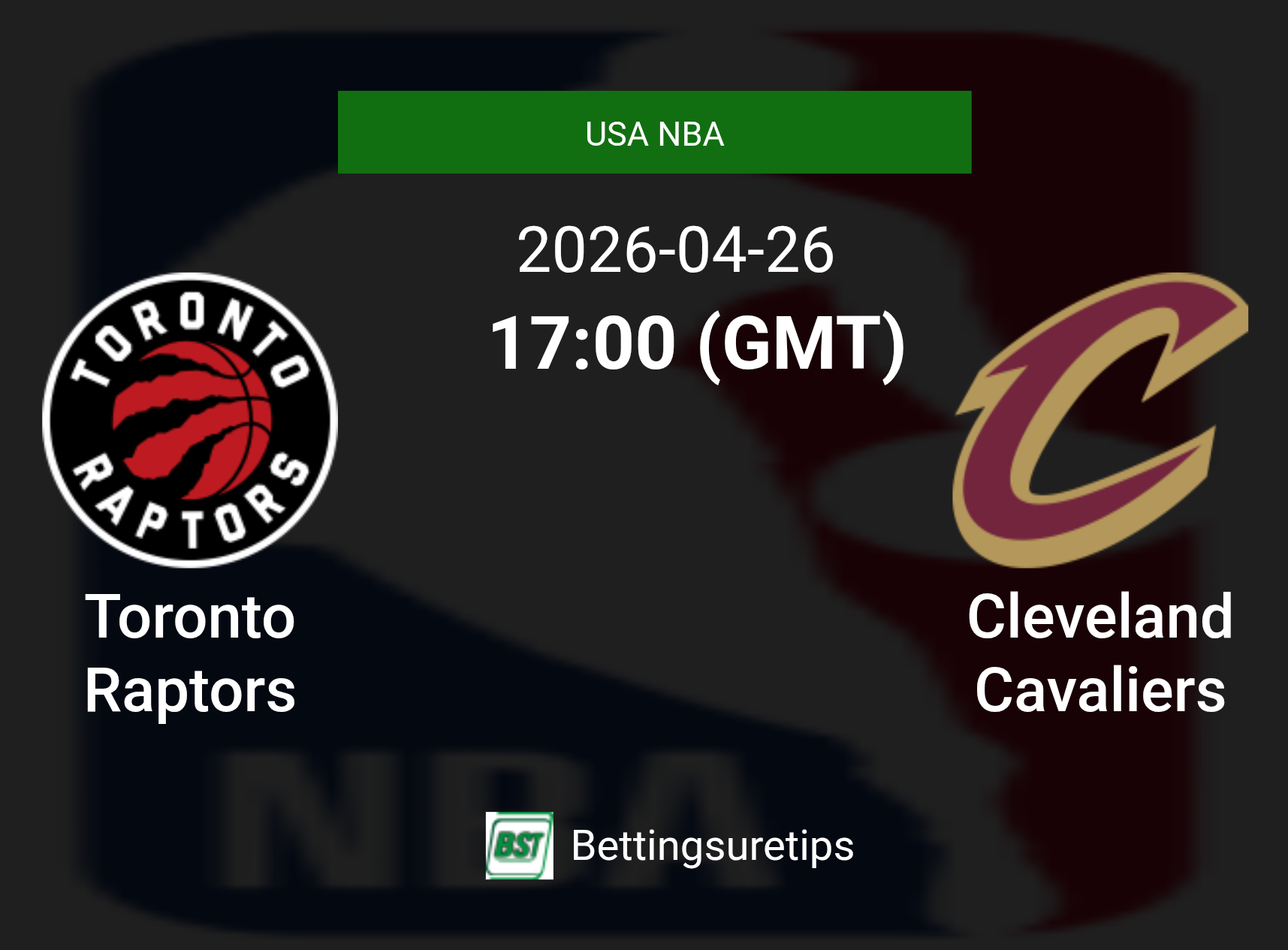 Toronto Raptors vs Cleveland Cavaliers Prediction and Pick - USA NBA