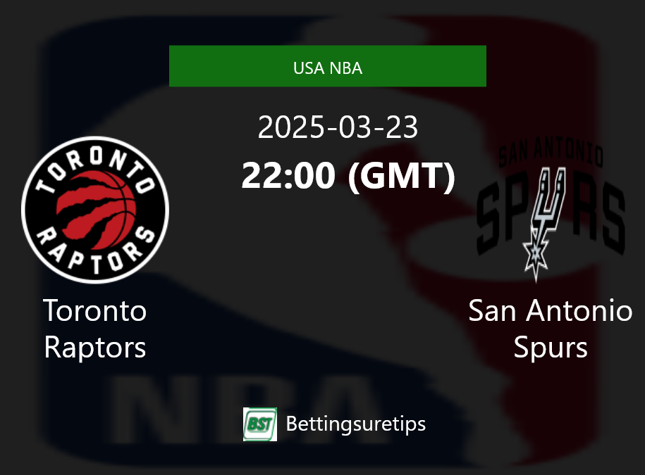 Toronto Raptors vs San Antonio Spurs Prediction and Pick - USA NBA