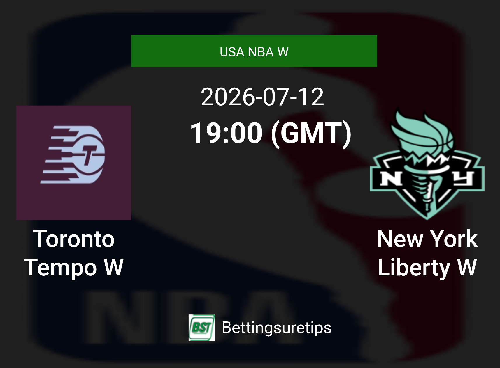 Toronto Tempo W vs New York Liberty W Prediction and Pick - USA NBA W