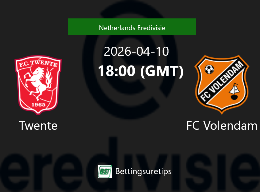 Twente vs FC Volendam Prediction Betting Tips & Correct Score