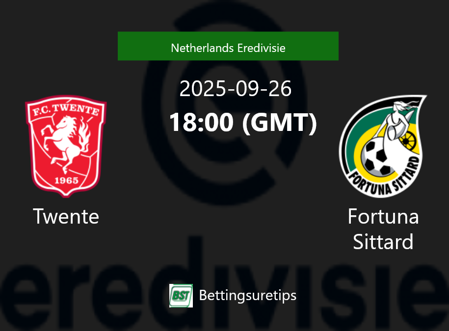 Twente vs Fortuna Sittard Prediction Betting Tips & Correct Score