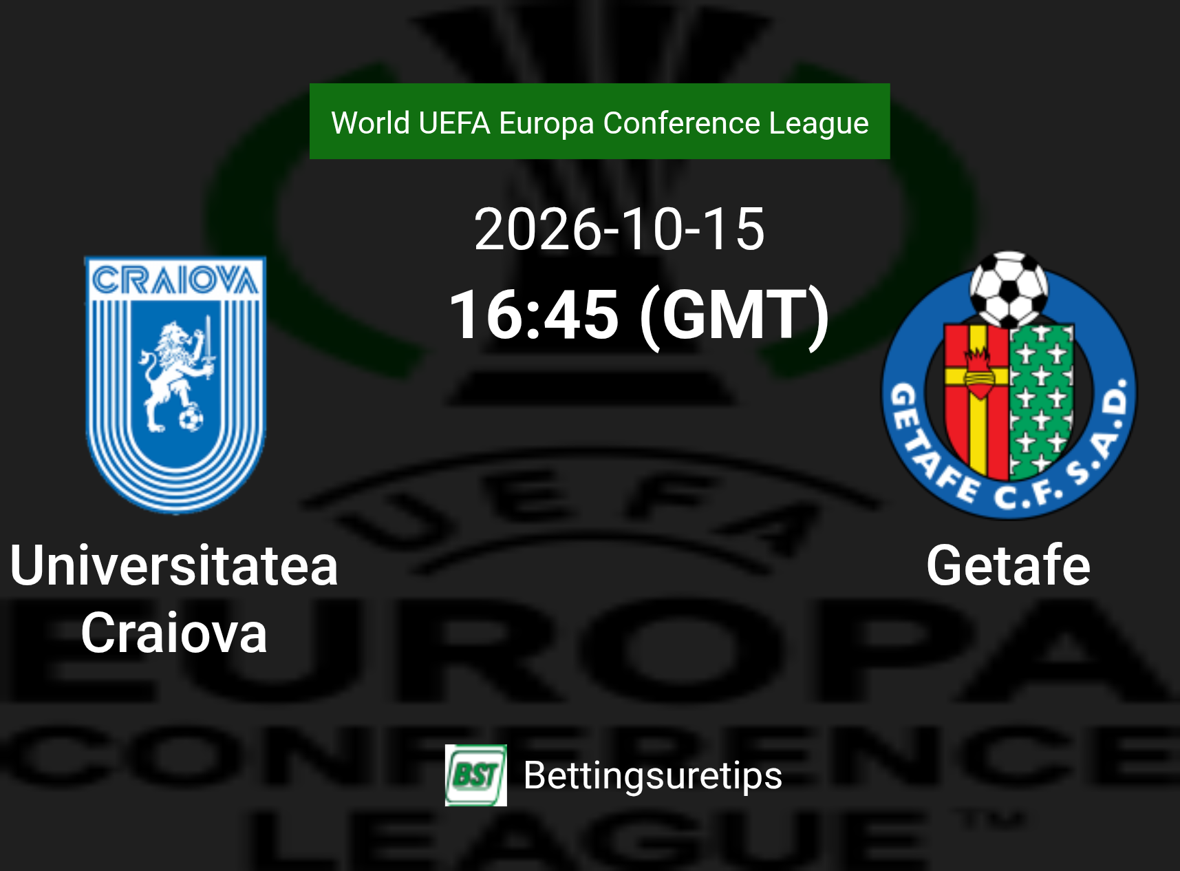 Universitatea Craiova vs Getafe Prediction Betting Tips & Correct Score