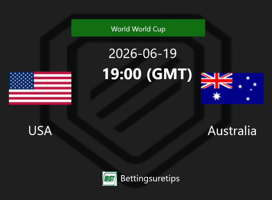 USA vs Australia Prediction Betting Tips & Correct Score