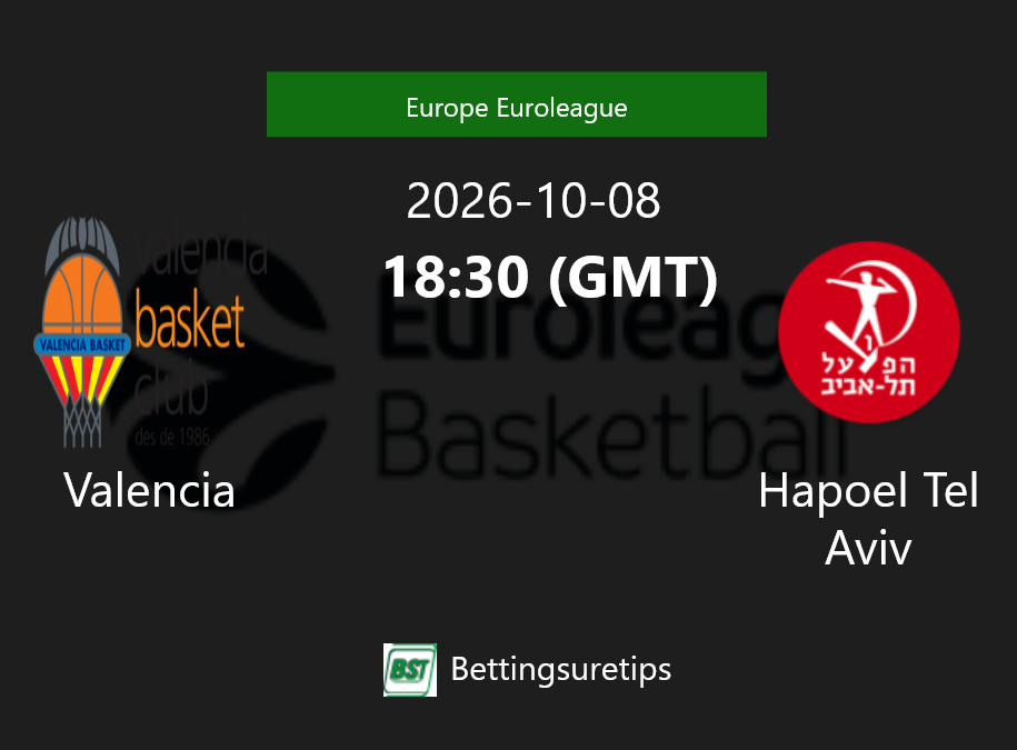 Valencia vs Hapoel Tel Aviv Prediction and Pick - Europe Euroleague