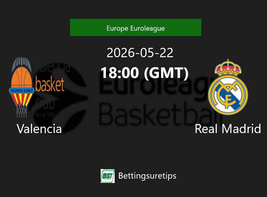 Valencia vs Real Madrid Prediction and Pick - Europe Euroleague Valencia vs Real Madrid Prediction and Pick - Europe Euroleague