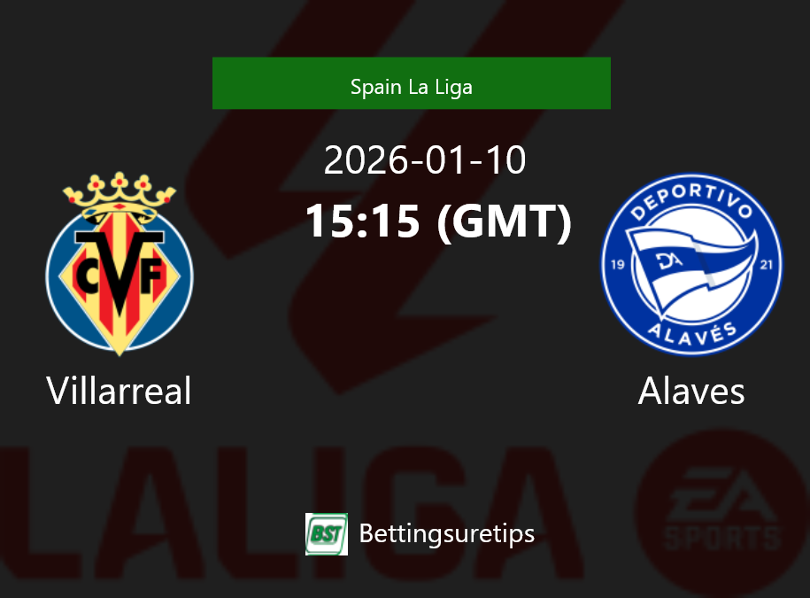 Villarreal vs Alaves Prediction Betting Tips & Correct Score