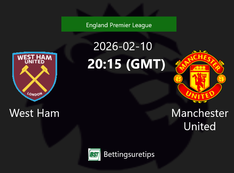 West Ham vs Manchester United Prediction Betting Tips & Correct Score