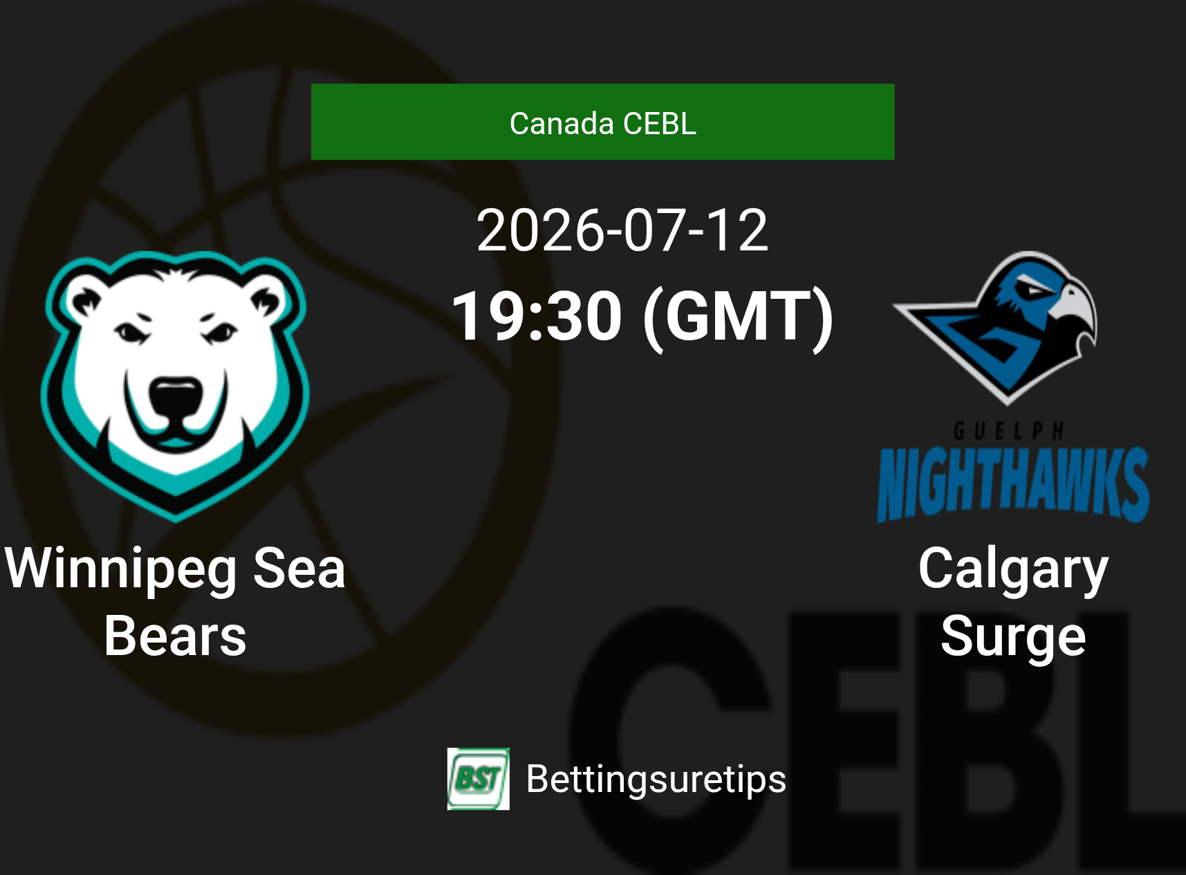 Winnipeg Sea Bears vs Calgary Surge Prediction and Pick - Canada CEBL
