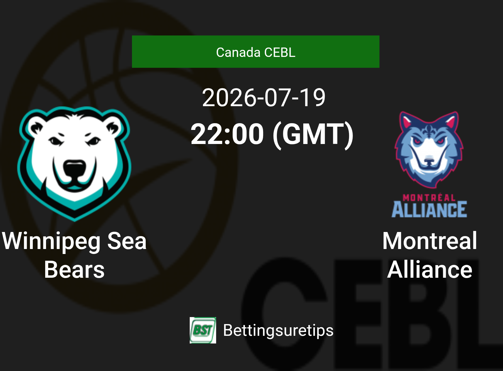 Winnipeg Sea Bears vs Montreal Alliance Prediction and Pick - Canada CEBL Winnipeg Sea Bears vs Montreal Alliance Prediction and Pick - Canada CEBL