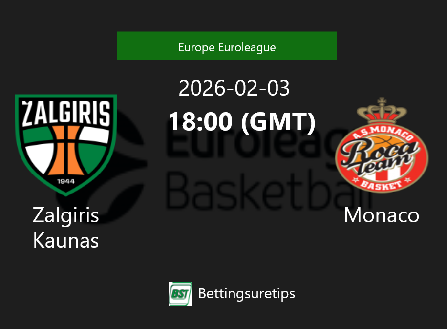 Zalgiris Kaunas vs Monaco Prediction and Pick - Europe Euroleague