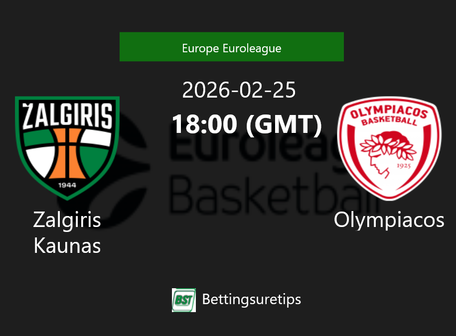 Zalgiris Kaunas vs Olympiacos Prediction and Pick - Europe Euroleague